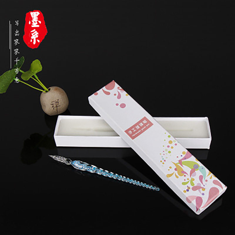 工厂批发创意礼品笔玻璃笔玻璃蘸水笔笔圆头玻璃礼盒银箔粉闪,文具电教/文化用品/商务用品,蘸水笔,淘宝优惠券,粉丝福利购,淘宝优惠卷