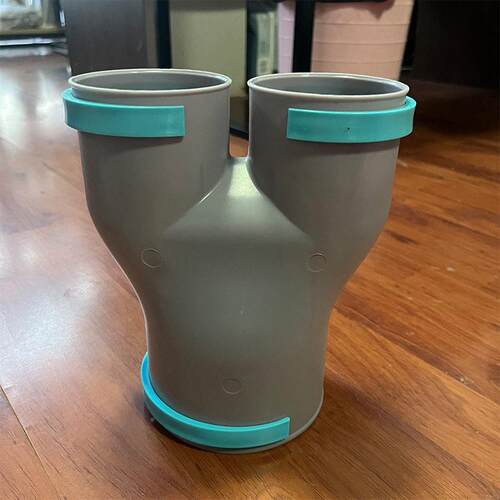 中央康瑟新风系统pe1管配件Y型型U三通变径 10-75*2异径通接头三