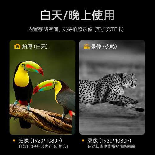 .8寸IPS1倍高清数码夜视仪328夜视户外高清数码0夜仪拍照双2筒望