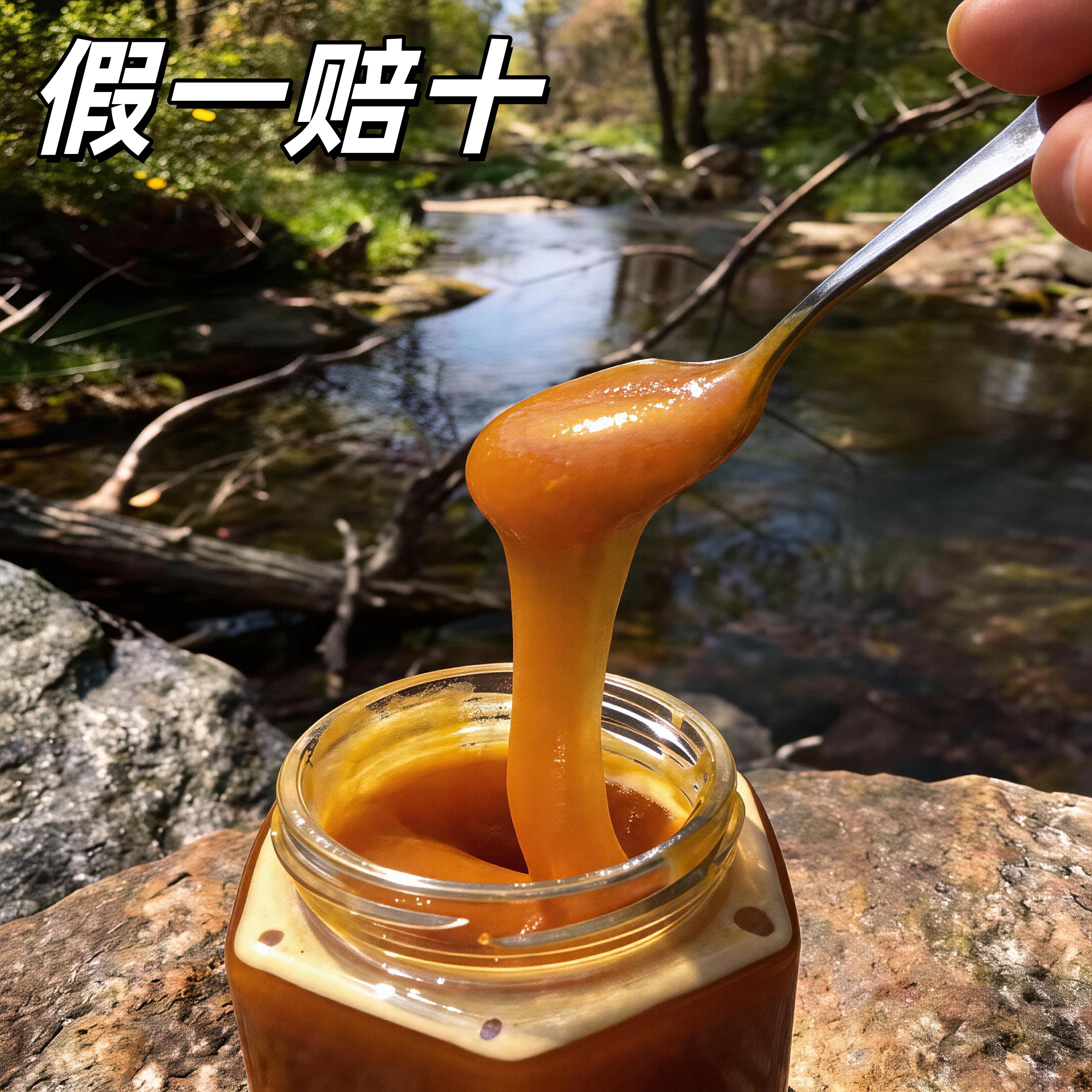 农村老人深山散养蜂蜜纯正天然野生百花蜂蜜250g