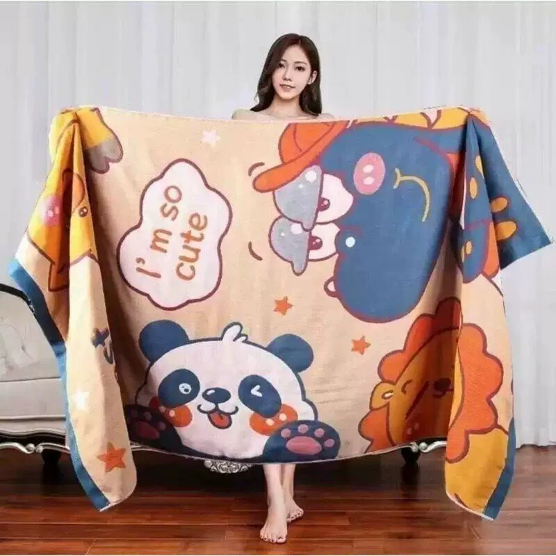 加大四层成人纱布大浴巾春夏款