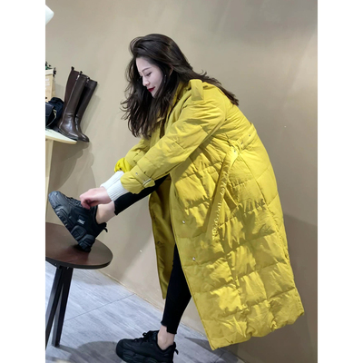 长款羽绒棉服女款冬季中长款过膝
