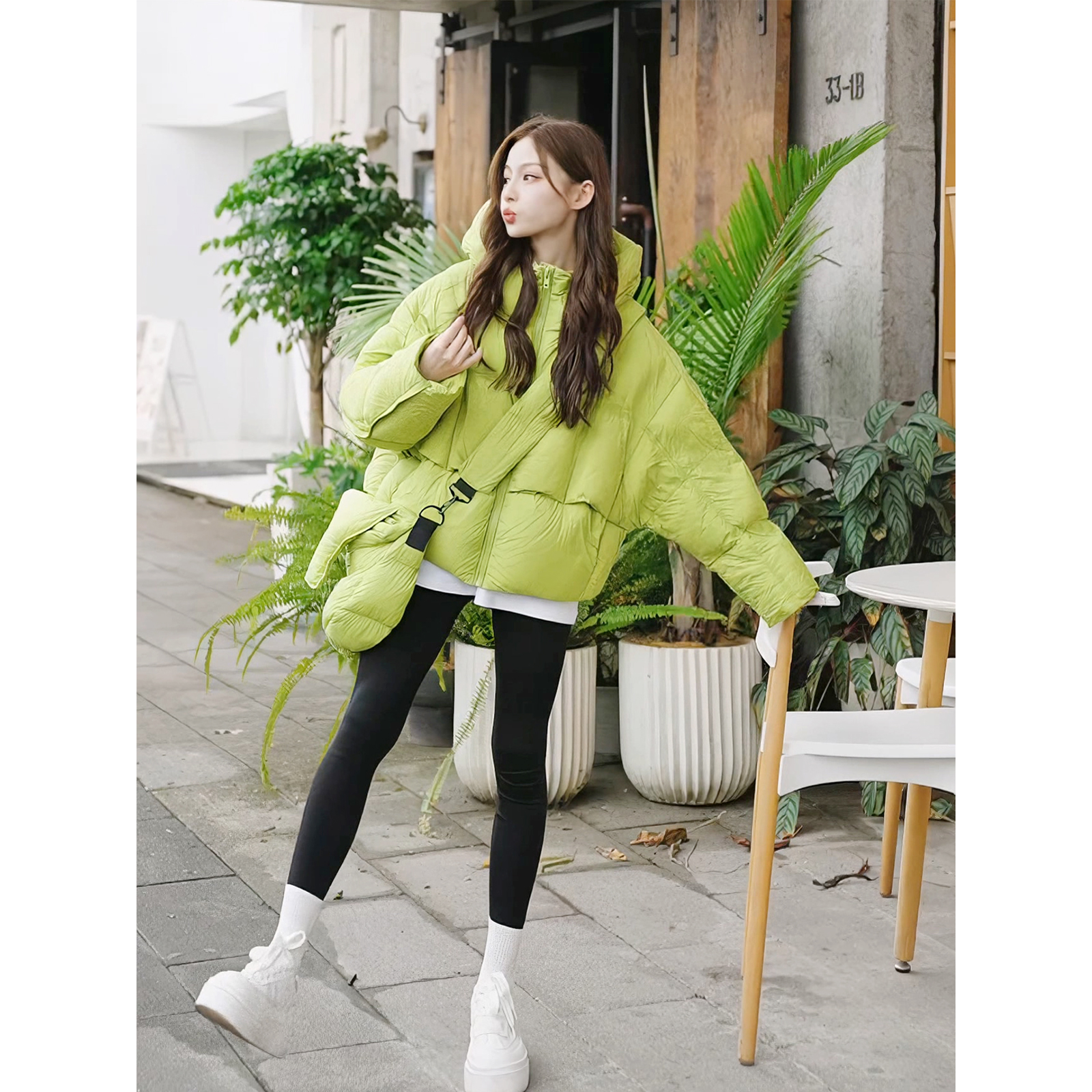 现货爆款羽绒棉服女短款小个子