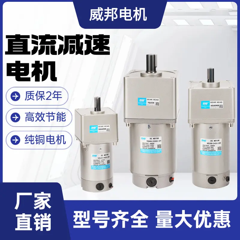 DC有刷直流减速电机12V24V微型