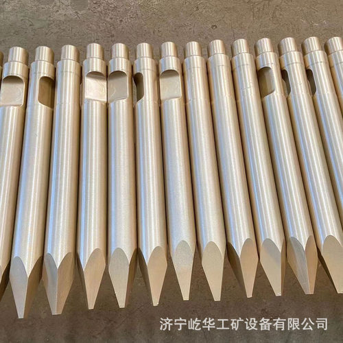 厂家供应 挖掘机破碎锤钎杆开槽加长45/53/75/100炮钎耐磨炮针