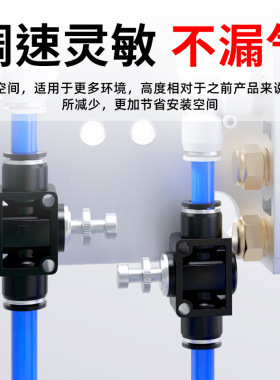 节流阀SL/SA调速阀气动6-01/8-02/10-03/12-04气管口快速接头快插