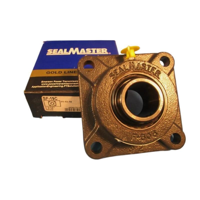 SF-19C四螺栓法兰轴承座F-505+2-13C黑色氧化