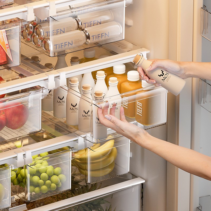 冰箱抽屉式收纳盒挂篮内部悬挂鸡蛋用厨房保鲜冷冻置物架托神器