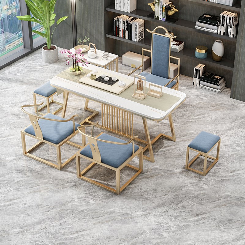 新中式阳台茶桌椅组合轻奢办公室茶台简约现代喝泡茶功夫茶桌茶艺