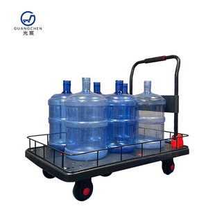 光宸带围栏手推车快递物流搬运车围挡折叠便携小拉车摆摊拉货拖车