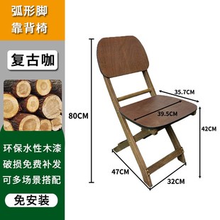 简约实木圆餐桌咖啡奶茶店民宿家用小户型客厅阳台吃饭方桌椅组合