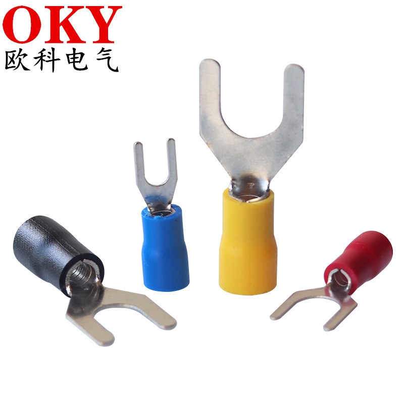 SV1.25-3叉形预绝缘端子SV2-4铜线耳 Y型线叉SV1.25-4.2冷压端头