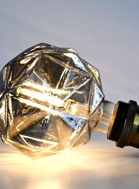 异型多角泡灰色爱迪生复古灯橱窗装饰暖光灯E27打螺口网红氛围灯