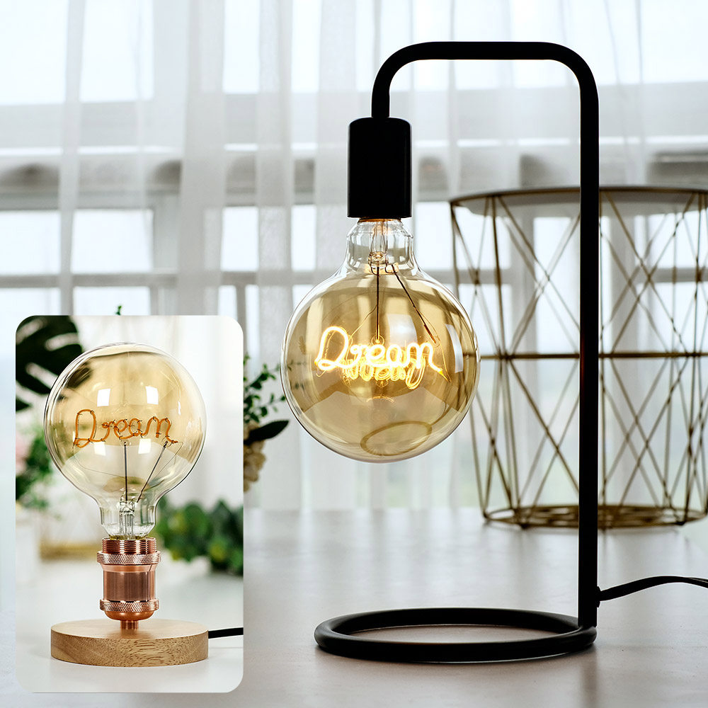 调光dream吊灯台灯字母灯爱迪生灯泡复古装饰led暖光灯e27大螺口