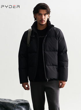 SPYDER蜘蛛秋冬新款羽绒服男立领加厚保暖时尚羽绒外套24EF225M