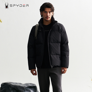 SPYDER蜘蛛秋冬新款 羽绒外套24EF225M 羽绒服男立领加厚保暖时尚