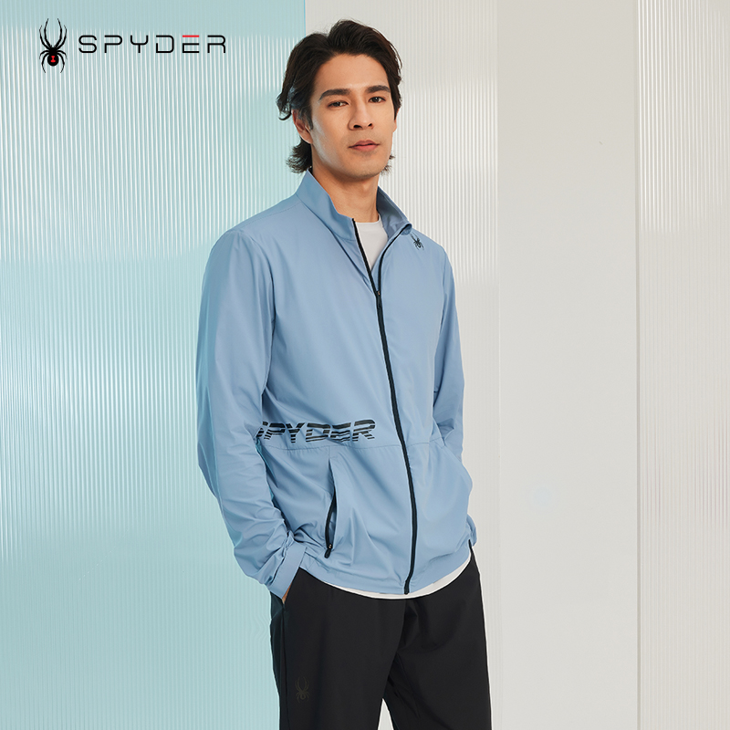 SPYDER蜘蛛男士休闲针织运动外套轻薄夹克23MR103M