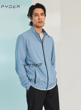 SPYDER蜘蛛男士休闲针织运动外套轻薄夹克23MR103M