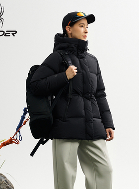 SPYDER蜘蛛冬季女士户外加厚羽绒服时尚保暖女外套鹅绒25MF206W