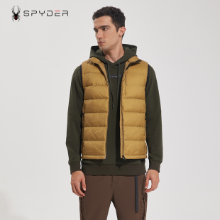 SPYDER蜘蛛男士 羽绒服立领马甲内搭外穿叠穿保暖23EF241M