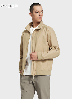 SPYDER蜘蛛休闲运动夹克男春秋风衣跑步弹力外套24MS107M