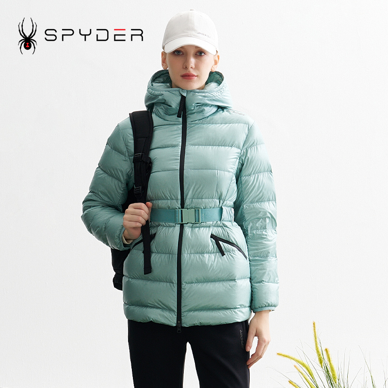 SPYDER蜘蛛女士修身显瘦羽绒服