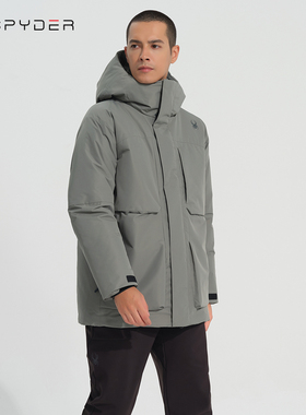 SPYDER蜘蛛户外男上衣羽绒服防寒服派克服潮牌23EF227M