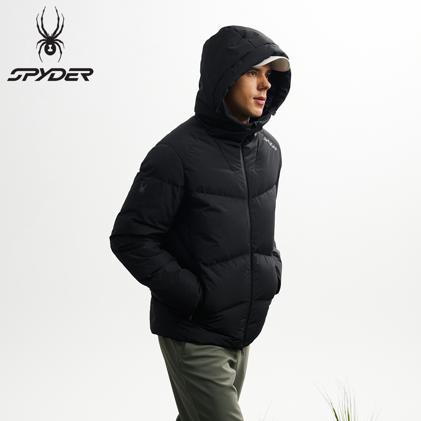 SPYDER蜘蛛25冬季新款男士加厚保暖鹅绒防泼水羽绒服25MF233M