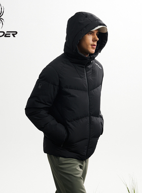 SPYDER蜘蛛25冬季新款男士加厚保暖鹅绒防泼水羽绒服25MF233M