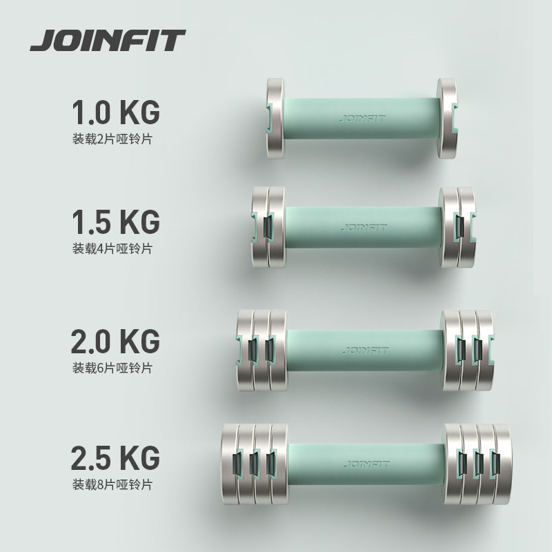 德国进口Joinfit快调电镀哑铃可调节重量女士健身家用运动器材小