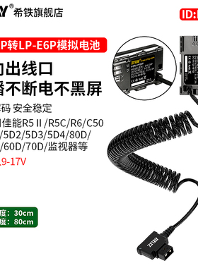 ZITAY希铁LP-E6P模拟电池适用R52佳能R63 r5/R6/R5C/R7/R62/5D2/5D3/5D4/80D/6d2/60D/70D户外直播电源假电池