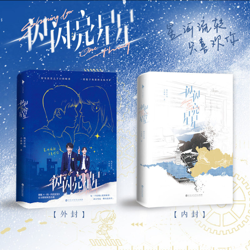 一闪一闪亮星星 屈楚萧、张佳宁领衔主演同名电影小说实体书 张万森x林北星 言情情感小说青春文学
