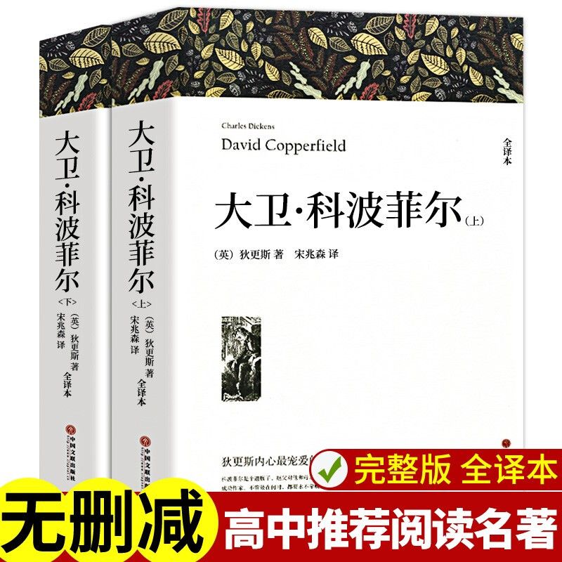 高中课外阅读书籍书目 大卫科波菲尔 复活列夫托尔斯泰 老人与海 百年孤独正版原著 高一高中生语文课外书世界名著