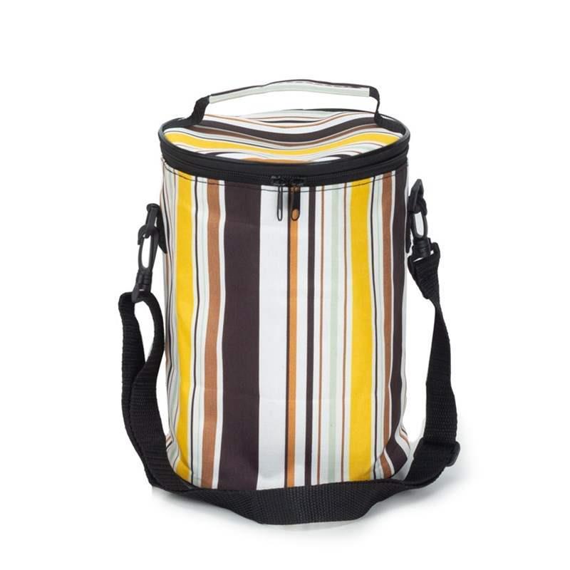 饭盒手提包圆形保温袋手提便当袋餐包上班族饭盒包铝箔加厚饭盒袋