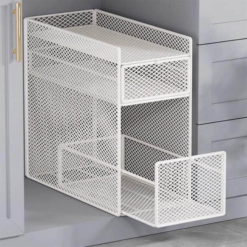 家用厨房橱柜拉篮下水槽置物架多功能碗碟调料收纳抽拉式分层架子,金属材料及制品,金属罐/桶/瓶,淘宝优惠券,粉丝福利购,淘宝优惠卷