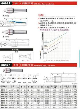 正品台湾精展回转顶针66922-NK-NK-MT2A-NK-MT3A-NK-MT4A