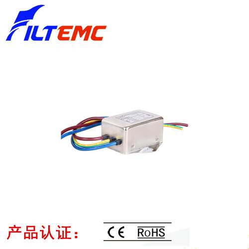 单项直流电源滤波器净化器抗干扰12V24V110V 0-250VDC FT110D-6A
