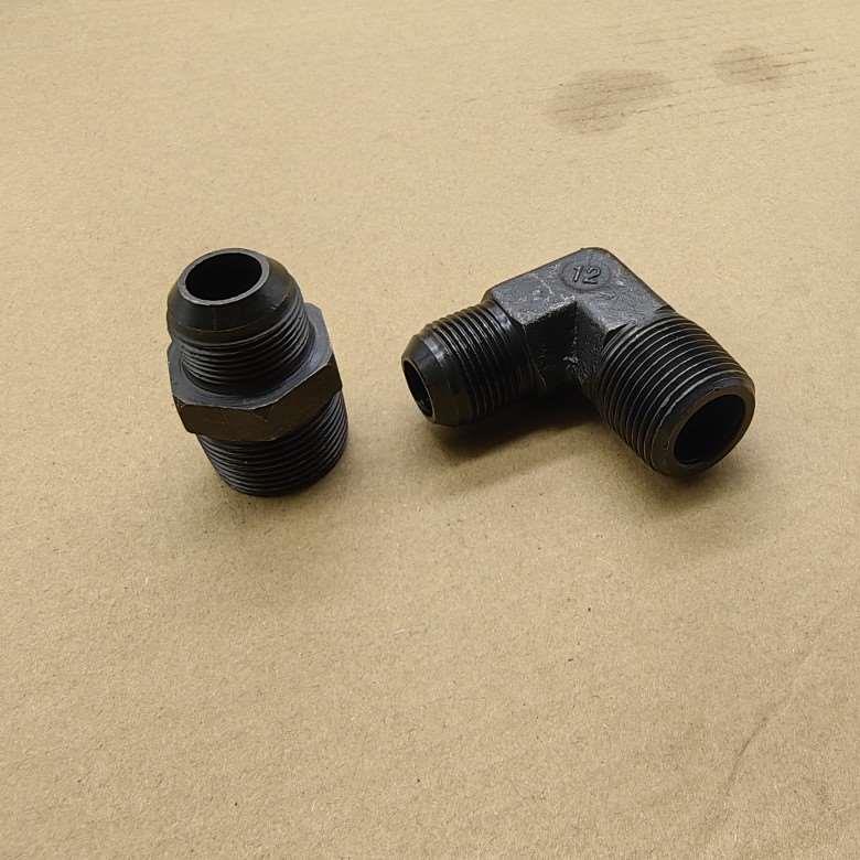 外丝Zg3/4平-转M22*1.5凸口D型高压油管铁接头外表发黑0422