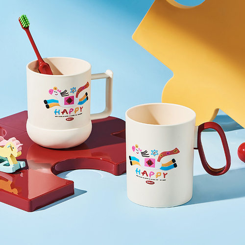 【马上有钱】加厚儿童刷牙杯卡通可爱防摔牙缸杯创意家用洗漱口杯