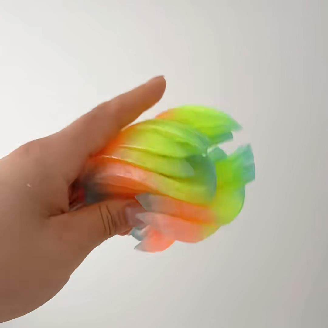 彩虹渐变变形解压球3D打