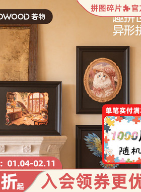 ROWOOD若物趣拼世界diy手工异形成人版拼图积木制拼装玩具