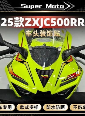 适用于张雪机车500RR车头拉花贴花装饰贴纸防水贴膜贴画改装配件