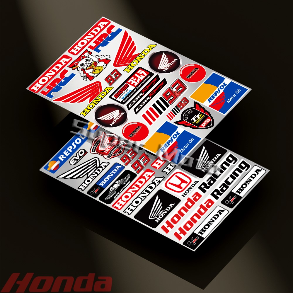 本田摩托车反光贴纸HONDA标志贴