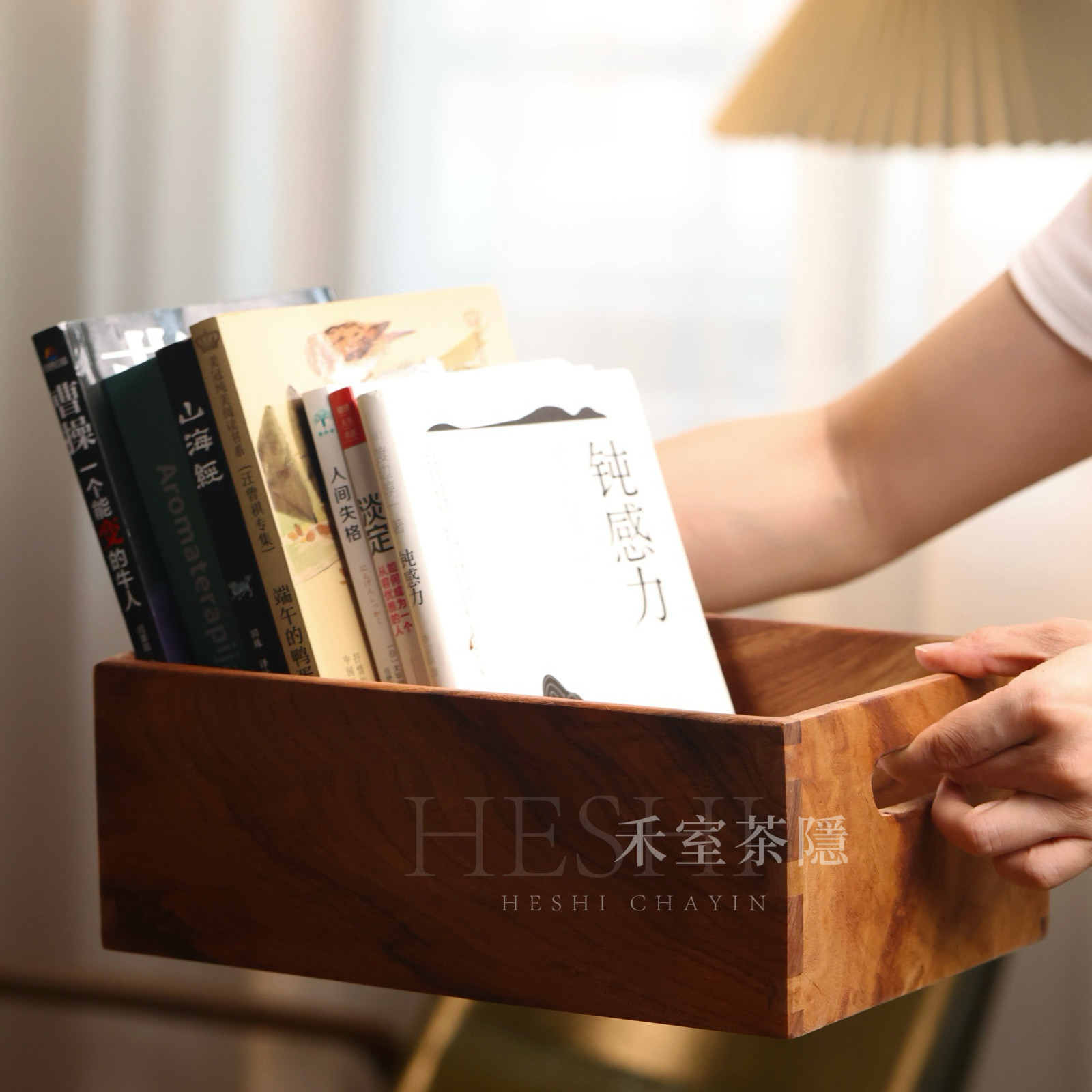 香樟木桌面收纳盒化妆品杂物整理盒子零食收纳筐文具台面置物盒,收纳整理,桌面收纳盒,淘宝优惠券,粉丝福利购,淘宝优惠卷