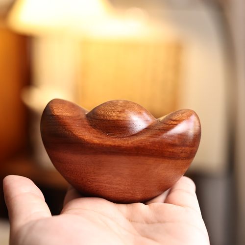 10*6*6cm 香樟木大元宝整木手工家居饰品摆件
