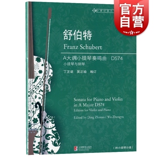 小提琴教程演奏练习曲弗朗茨·舒伯特 舒伯特A大调小提琴奏鸣曲 音乐艺术书籍 上海教育出版 小提琴练习曲集 社