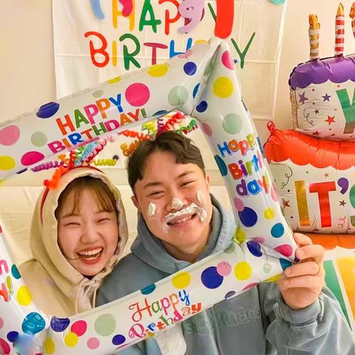 ins相框气球拍照道具儿童