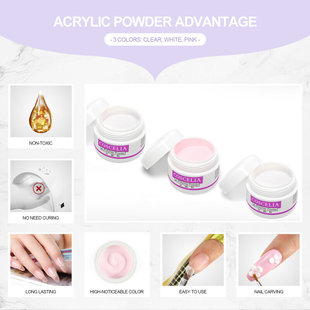 Acrylic Powder Set Nail Drying Lamp Nail Drill Glit All For