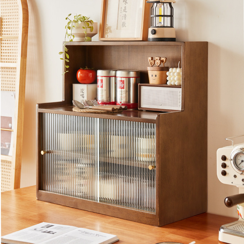 桌面收纳盒防尘置物架杯子收纳柜厨房餐具储物柜多功能碗碟整理架,住宅家具,餐边柜,淘宝优惠券,粉丝福利购,淘宝优惠卷