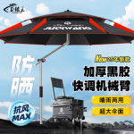 2025新款钓鱼伞万向户外钓鱼专用遮阳伞加厚防晒机械臂拐杖大钓伞